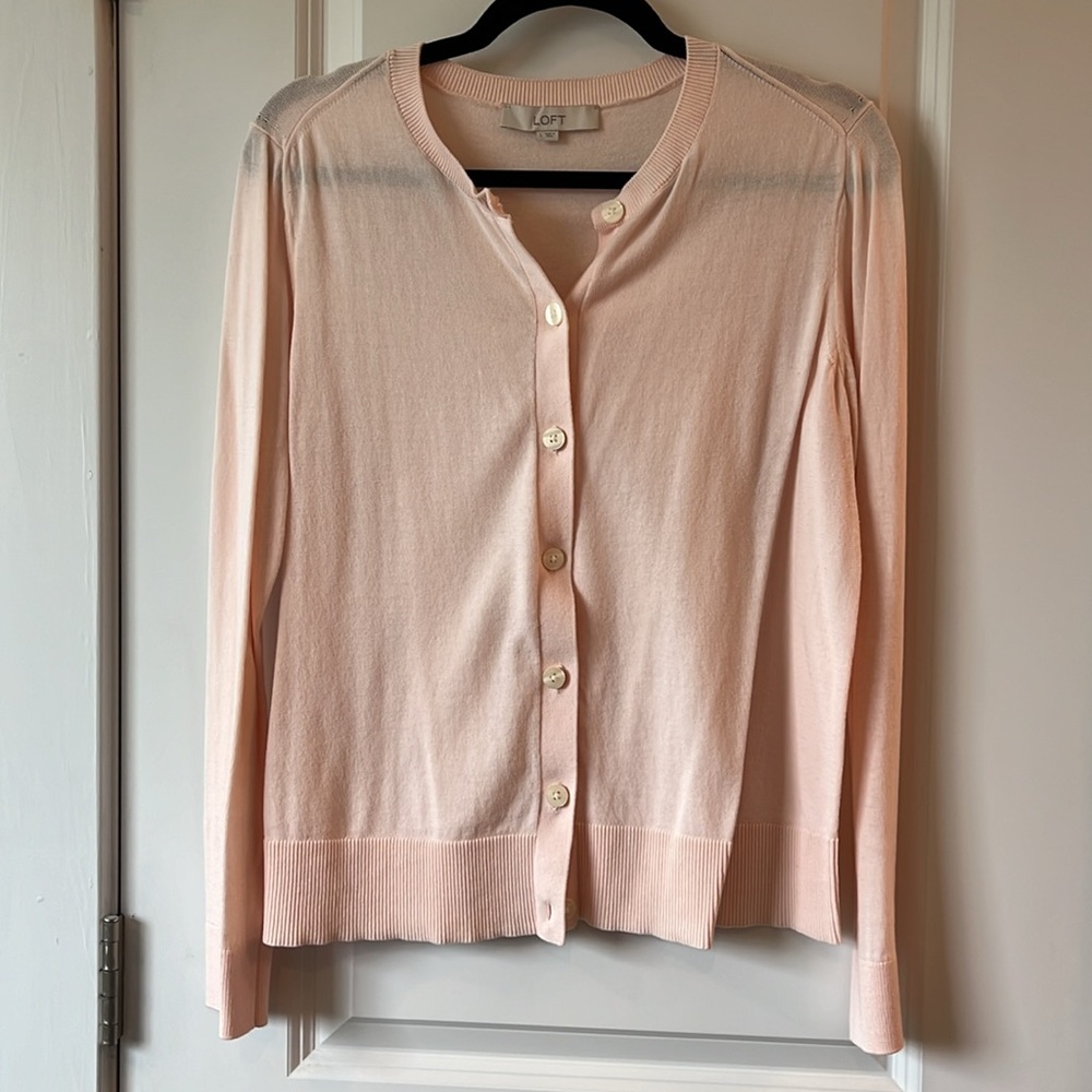 Pink Loft Cardigan size Large
